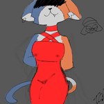 1:1 anthro clothed clothing dress epic_games felid feline female fortnite hi_res mammal meow_skulls piercing solo tiredlycrooked