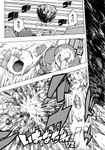 ambiguous_gender anthro boulder building cobblestone comic dialogue duo explosion focus_lines generation_4_pokemon hi_res japanese_text makotoo monochrome motion_blur nintendo outside parallel_speed_lines pmd:_icma pokemon pokemon_(species) pokemon_mystery_dungeon radial_speed_lines rhyperior right_to_left rock rooftop sharp_teeth speed_lines spike_chunsoft teeth text translated