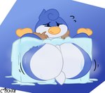 Rating: e
ID: 5542540
Date: 2025-05-01 19:03:01 -0400
Status: active
Score: 13
anthro avian big_butt bird blue_body butt butt_focus clothed clothing embarrassed heart_symbol henrique_rick hi_res ice ice_cube lying male melting nubby_(henrique_rick) on_back partially_clothed penguin pseudo_hair rear_view short_stack solo stuck trapped post #5542540