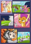 absurd_res age_difference anthro arthropod ball changeling comic dialogue dragon english_text equid female feral fluttershy_(mlp) friendship_is_magic group hasbro hi_res male mammal mature_female mature_feral mustachedbain my_little_pony mythological_creature mythological_scalie mythology ocellus_(mlp) older_female scalie semi-anthro smolder_(mlp) soccer_ball text young younger_male