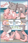 aeris_(vg_cats) anthro anthro_on_anthro base_two_layout beach bell bell_collar bite biting_another biting_partner blue_eyes breasts check_mark chest_tuft collar collar_only comic countershading day detailed_background dialogue doing_it_wrong domestic_cat duo english_text erection felid feline felis female four_frame_image from_behind_position from_front_position fur genitals glans green_eyes grey_body grey_fur grey_hair growling hair humanoid_genitalia humanoid_penis instinct intraspecies leo_(vg_cats) lying male male/female mammal missionary_position neck_bite nude nude_beach on_back on_front on_top onomatopoeia orangebox outdoor_nudity outside outside_sex penis pink_body pink_fur pink_hair sand scruff_bite seaside sex sex_on_the_beach short_hair smile sound_effects species_in_dialogue speech_bubble tail text tuft vg_cats vgbutts vowelless vowelless_vocalization water