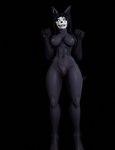 3d_(artwork) anthro areola black_background black_body black_mask bone breasts bright_eyes canid canine digital_media_(artwork) faceling female fingernails genitals hi_res humanoid inner_ear_fluff mal0 mammal muscular nails nipples nude purple_nipples pussy scp-1471 scp-1471-a_(monolitwec) scp_foundation simple_background skull skull_dog skull_head skulldog_(species) solo tail tongue tongue_out tuft