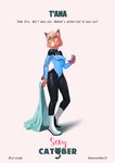 2021 absurd_res anthro biped boots caitian catober catober_2021 clothed clothing digital_media_(artwork) digital_painting_(artwork) dr._t'ana english_text felid feliscede female footwear full-length_portrait fully_clothed fur hair hi_res holding_cloth holding_object inner_ear_fluff mammal orange_body orange_fur portrait shaded shoes simple_background solo star_trek star_trek_lower_decks text tight_clothing tuft uniform unimpressed whiskers white_background white_hair white_inner_ear_fluff yellow_eyes yellow_sclera