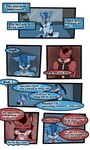 2017 3:5 anthro biped canid cobalt_(tatsuchan18) collar comic detailed_background dialogue duo english_text fenrir_(tatsuchan18) fur genitals hair hi_res male mammal masturbation open_mouth penis sitting speech_bubble standing tatsuchan18 text text_box