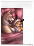 3:4 absurd_res alex_hound anthro big_breasts breasts canid canine comic connor_(alex_hound) dominant dominant_female duo eleanor_(alex_hound) female femboy fox hi_res male male/female mammal mature_female overweight