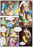 2014 absurd_res applejack_(mlp) blue_body blue_feathers blue_fur chilllum chimera color_coded color_coded_text comic dialogue digital_media_(artwork) discord_(mlp) draconequus earth_pony english_text equid equine feathered_wings feathers female feral fluttershy_(mlp) friendship_is_magic fur group hair hasbro hi_res horn horse light262 male mammal multicolored_hair my_little_pony mythological_creature mythological_equine mythology pegasus pinkie_pie_(mlp) pointy_speech_bubble pony rainbow_dash_(mlp) rainbow_hair rarity_(mlp) speech_bubble text twilight_sparkle_(mlp) unicorn winged_unicorn wings