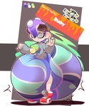 5:6 big_diaper big_pacifier bottomless bottomless_male cephalopod chocomintshake clothed clothing diaper dualies enperry_dualies eyewear eyewear_on_head feces footwear glasses glasses_on_head hi_res huge_diaper hyper_soiling male marine mollusk nintendo octarian octoling pacifier_necklace pose pseudo_hair pull-ups_(diaper) shoes sneakers soiling solo splatoon stink_fumes stink_lines sweater topwear