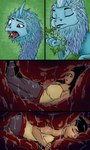 Rating: e
ID: 4600527
Date: 2024-02-15 01:57:52 -0500
Status: active
Score: 59
2021 3:5 absurd_res anthro black_hair blue_body blue_fur bodily_fluids brown_body brown_skin comic dark_body dark_skin dialogue digital_drawing_(artwork) digital_media_(artwork) disney dragon duo eastern_dragon ekto_(artist) english_text eyebrows eyes_closed female female_feral female_pred female_prey feral feral_pred forced fur furred_dragon furred_scalie green_background green_text hair hi_res huge_filesize human human_prey internal larger_female larger_feral larger_pred long_hair mammal mouth_closed mythological_creature mythological_scalie mythology namaari_(ratld) onomatopoeia open_mouth oral_vore pink_tongue purple_eyes questionable_consent raised_eyebrow raya_and_the_last_dragon saliva saliva_covered scalie sharp_teeth simple_background sisu_(ratld) size_difference smaller_female smaller_human soft_vore sound_effects swallowing teeth text throat tongue traced undercut unwilling_prey vore post #4600527