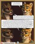 2023 ancient_rome anthro brown_eyes canid canine canis cheetah clenched_teeth clothing comic confusion coyote dialogue duo ear_piercing ear_ring ears_back english_text evil_grin felid feline flavus_(vestina) fur head_scar hi_res inner_ear_fluff inside looking_at_another male male/male mammal markings multicolored_body multicolored_fur notched_ear open_mouth piercing pivoted_ears profanity ring_piercing roman roman_empire rome scar servius_(vestina) shirt signature smile speech_bubble spots spotted_body spotted_fur teeth text the_feast_of_nero tongue topwear tuft tunic two_tone_body two_tone_fur url vestina whiskers white_body white_fur yellow_body yellow_fur