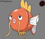 2020 animal_genitalia digital_media_(artwork) erection feral fin fish generation_1_pokemon genitals grey_background hi_res lips magikarp male marine micropenis nintendo penis pokemon pokemon_(species) rapistwerewolf red_body red_scales sad scales simple_background small_penis solo thick_lips