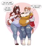 Rating: q
ID: 5458913
Date: 2025-03-26 23:48:36 -0400
Status: active
Score: 102
2023 anthro belly big_belly big_breasts blue_clothing blue_eyes blue_shirt blue_t-shirt blue_topwear both_pregnant bottomwear breasts brown_body brown_fur brown_hair canid canine canis clothed clothing domestic_dog duo female floppy_ears fur grey_bottomwear grey_clothing grey_eyes grey_pants hair hi_res huge_belly mammal multiple_pregnancies navel_outline open_mouth pants pink_clothing pink_shirt pink_t-shirt pink_topwear pregnant pregnant_anthro pregnant_female shirt standing t-shirt tiggybloom topwear white_body white_fur white_hair yellow_clothing yellow_topwear post #5458913
