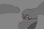 animal_crossing anthro biped domestic_cat duo erection eyewear felid feline felis fur genitals glasses hi_res imminent_sex male mammal monochrome nintendo penis raymond_(animal_crossing) sincastermon upside_down