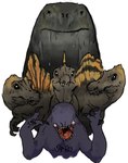 Rating: s
ID: 5407687
Date: 2025-03-02 14:18:06 -0500
Status: active
Score: 9
ambiguous_gender bodily_fluids brontotitan101 claws dinosaur distortus_rex dripping feral goons group head_crest hybrid imminent_death jurassic_park jurassic_world jurassic_world:_rebirth looking_at_viewer looming looming_over marine mosasaur mosasaurus multi_limb mutation no_pupils open_mouth prehistoric_species reptile sail_(anatomy) scales scalie sharp_teeth simple_background size_difference spinosaurid spinosaurus sweat teeth theropod trio universal_studios water white_background post #5407687