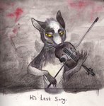 Rating: s
ID: 4823754
Date: 2024-06-02 11:21:27 -0400
Status: active
Score: 11
2014 4_toes bent_legs black_claws bowed_string_instrument canid canine claws colored english_text feet feral fox frown frown_eyebrows fur grey_background grey_body grey_fur half-closed_eyes hi_res holding_violin holding_violin_bow looking_down male mammal musical_instrument narrowed_eyes paint_splatter playing_music playing_violin sad simple_background solo string_instrument text toe_claws toes traditional_media_(artwork) umbra-avis veelo_(umbra-avis) violin violin_bow whiskers yellow_eyes post #4823754