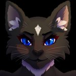 1:1 alpha_channel anthro arcanelynx bailey_kurosentoki black_body black_fur black_hair blue_eyes body_hair c.a.m. digital_drawing_(artwork) digital_media_(artwork) domestic_cat felid feline felis female fluffy fluffy_ears fluffy_hair fur hair headshot_portrait hi_res icon looking_at_viewer mammal portrait smile solo whiskers white_body white_fur white_hair