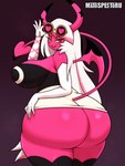Rating: q
ID: 5467378
Date: 2025-03-30 23:43:58 -0400
Status: active
Score: 20
big_breasts big_butt biped breasts butt clothed clothing demon demon_humanoid eyelashes female fingers hair helluva_boss hi_res huge_butt humanoid hyper looking_at_viewer matospectoru no_underwear not_furry pupils simple_background smile solo spade_tail standing tail thick_thighs three-quarter_view verosika_mayday post #5467378