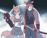 Rating: s
ID: 5599309
Date: 2025-05-26 08:44:17 -0400
Status: active
Score: 30
2023 5_fingers anthro arm_wraps bottomwear breasts canid canine canis clothed clothed_anthro clothed_female clothed_male clothing diane_foxington dreamworks duo eyewear eyewear_on_head female fingers fox fur goggles goggles_on_head gun heresy_(artist) hi_res humanoid_hands katana male male/female mammal melee_weapon mr._wolf_(the_bad_guys) navel p90 pants ranged_weapon signature skirt smile submachine_gun sword the_bad_guys topwear toy-box vest weapon wolf wraps post #5599309