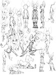 action_pose anthro bat boots clothing fangs female footwear hi_res kemari ko-mori mammal monochrome multiple_poses open_mouth open_smile pose shoes sketch_page smile solo spade_tail standing tail teeth