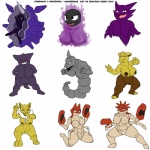 1:1 2011 anthro arthropod big_breasts breasts butt cloyster crustacean drowzee elemental_creature eyelashes fangs female gastly generation_1_pokemon gengar genitals ghost group hair haunter horn humanoid hypno_(pokemon) ignatius_husky kingler kneeling krabby looking_at_viewer mammal marine mineral_fauna mollusk nintendo nipples non-mammal_breasts nude onix open_mouth pendulum pokemon pokemon_(species) pussy reptile rock rock_creature scalie simple_background smile snake spirit spread_legs spreading standing teeth tongue white_background