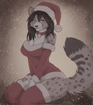 Rating: s
ID: 5274670
Date: 2024-12-29 19:01:17 -0500
Status: active
Score: 64
anthro bell bell_collar black_hair breasts christmas christmas_clothing christmas_headwear clothing clouded_leopard collar costume detailed_background dipstick_tail felid female fur green_eyes grey_body grey_fur hair hat headgear headwear holidays legwear looking_at_viewer mammal markings pantherine possumancer santa_costume santa_hat solo tail tail_markings thigh_highs topwear white_body white_fur post #5274670