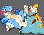 Rating: e
ID: 4911774
Date: 2024-07-11 02:36:44 -0400
Status: active
Score: 139
2024 3_toes 4_fingers 5:4 anthro anus beckoning benji_(artist) blue_body blue_eyes blue_scales blush bodily_fluids clitoris countershading crocodilian digital_media_(artwork) duo feet female fingers flower fuecoco generation_2_pokemon generation_9_pokemon genital_fluids genitals gesture gloves_(marking) hanabi_(benji) hi_res hybrid lidded_eyes lotus_snapjaw lying male male/female markings motion_lines mottled nintendo on_back plant pokemon pokemon_(species) pupils pussy reptile saliva saliva_string scales scalie sharp_teeth signature simple_background sitting slit_pupils spines spread_legs spreading stripes sweatdrop_(iconography) tail tan_body tan_scales teasing teeth thick_tail toes tongue tongue_out totodile vaginal_fluids post #4911774