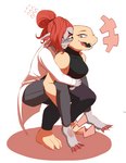 Rating: s
ID: 2999504
Date: 2021-10-30 01:15:04 -0400
Status: active
Score: 30
alphys_(underswap) alternate_universe animal_humanoid black_clothing black_shirt black_topwear blush bottomwear carrying_another carrying_person clothing coat duo feet female fin fish fish_humanoid hands_around_waist hi_res humanoid konbas lab_coat marine marine_humanoid membrane_(anatomy) pants piggyback role_reversal shirt simple_background toes topwear underswap undertale undertale_(series) undyne_(underswap) webbed_feet wounded post #2999504