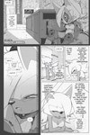 3_panel_comic anthro breasts canid canine canis cleavage clothed clothing dialogue english_text euf-dreamer female footwear hi_res idw_publishing mammal mask mirror panties sega shoes slippers solo sonic_the_hedgehog_(comics) sonic_the_hedgehog_(idw) sonic_the_hedgehog_(series) speech_bubble text underwear whisper_the_wolf wolf