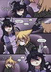Rating: s
ID: 5458403
Date: 2025-03-26 19:01:13 -0400
Status: active
Score: 18
animal_humanoid blonde_hair clawed_hands clothed clothing comic cute_fangs dark_hair dialogue digital_media_(artwork) duo english_text fangs female hair head_wings hi_res humanoid inside male monster_girl_(genre) multiple_scenes open_mouth purple_eyes shriekingmagpie simple_background teeth text unusual_wing_placement winged_humanoid wings post #5458403