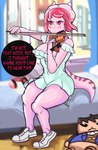 Rating: s
ID: 5602870
Date: 2025-05-27 18:03:21 -0400
Status: active
Score: 5
2025 5_fingers absurd_res anthro artist_name bed bedroom bowed_string_instrument breasts cavemanon_studios ceratopsian cleavage clothed clothing dannoartista dialogue digital_drawing_(artwork) digital_media_(artwork) dinosaur dress einiosaurus english_text eyelashes facial_horn fan_character female fingers footwear freckled_face freckles frill_(anatomy) furniture glistening glistening_body glistening_scales hair hi_res horn long_tail musical_instrument nose_horn off_shoulder on_bed ornithischian pink_body pink_hair pink_scales playing_music playing_violin prehistoric_species red_eyes reptile scales scalie shoes short_hair sitting sitting_on_bed smile sneakers snoot_game solo string_instrument tail text thick_thighs trixie_(dannoartista) violin watermark wide_hipped_anthro wide_hipped_female wide_hips post #5602870
