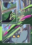 agious anthro comic deer faceless_character felid feline feral generation_9_pokemon grass hi_res mammal nintendo plant pokemon pokemon_(species) solo tree