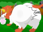 Rating: q
ID: 5276441
Date: 2024-12-30 17:31:04 -0500
Status: active
Score: 9
2024 absurd_res ass_clapping bandai_namco big_butt blade butt clapping claws contact_onomatopoeia dialogue digimon digimon_(species) domiel dorulumon drill drill_horn fangs feral forest forest_background fur grass hair hi_res horn impact_lines impact_onomatopoeia male markings multicolored_body multicolored_fur muscular muscular_feral nature nature_background onomatopoeia orange_body orange_fur plant question_mark rear_view shadow solo sound_effects speech_bubble spiky_hair tail teeth text thick_thighs toe_claws tree tusks white_body white_fur wide_hips post #5276441