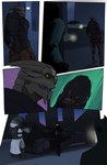 absurd_res alien anthro bioware car comic duo electronic_arts feltus green_eyes hi_res kidnapping krogan male male/male mass_effect night scar turian turian_anatomy vehicle