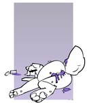 anthro bodily_fluids canid canine catjam_(artist) censored_face colored_cum cum cum_drip cum_in_ass cum_in_pussy cum_inside death dripping feet female genital_fluids grimace_shake karina_(catjam) mammal mcdonald's meme purple_cum solo spilled_drink unusual_bodily_fluids unusual_cum unusual_genital_fluids