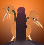 2024 animal_genitalia animal_penis anthro avian backsash big_penis bird black_penis blush brown_body digital_media_(artwork) do_&_du_(backsash) doduo duo equine_genitalia equine_penis erection female feral fish fur generation_1_pokemon genitals hair heart_eyes heart_symbol looking_at_viewer looking_back male male/female mammal marine multi_head nintendo nude open_mouth penis pokemon pokemon_(species) sash_(backsash) shark simple_background smile solo_focus tongue tongue_out