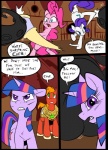 big_macintosh_(mlp) black_border border clothed clothing comic dialogue digital_media_(artwork) earth_pony english_text equid equine female feral friendship_is_magic fur group hair hasbro horn horse male mammal metal_(artist) my_little_pony mythological_creature mythological_equine mythology pinkie_pie_(mlp) pony professor_starflare_(metal) rarity_(mlp) speech_bubble text twilight_sparkle_(mlp) unicorn