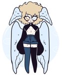 Rating: s
ID: 5481410
Date: 2025-04-04 10:15:19 -0400
Status: active
Score: 0
5:6 ambiguous_gender angel angel_humanoid blonde_hair bottomwear clothing cool_colors dreamalgia eye_waterline eyelashes feathered_wings feathers hair head_wings heterochromia hi_res humanoid legwear markings mole_(marking) nipples not_furry pale_skin shorts solo thigh_highs unusual_wing_placement winged_humanoid wings post #5481410