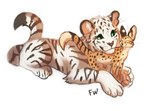 Rating: s
ID: 3588620
Date: 2022-09-25 19:28:33 -0400
Status: active
Score: 23
2022 ambiguous_gender countershading digital_drawing_(artwork) digital_media_(artwork) duo eyes_closed felid feline feral flashw green_eyes mammal pantherine paws serval simple_background smile tiger white_background post #3588620