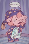 Rating: s
ID: 4513606
Date: 2024-01-04 01:27:10 -0500
Status: active
Score: 13
ambiguous_gender anthro bodily_fluids bottomwear bovid caprine clean_diaper clothed clothing dental_pad diaper diaper_under_clothing digital_media_(artwork) english_text eyes_closed fur hat headgear headwear hi_res mammal momiji-kun nightcap open_mouth pajamas pink_body pink_fur rug sheep solo speech_bubble star_pattern teardrop tears text underwear wearing_diaper yawn young post #4513606