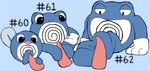 ambiguous_gender amphibian blob_feet digital_media_(artwork) erection featureless_feet feet feral foot_fetish foot_play footjob generation_1_pokemon genitals group hashtag hi_res id_number male nintendo number paws penis pokemon pokemon_(species) poliwag poliwhirl poliwrath secretsableye sex simple_background tapering_penis text trio_focus