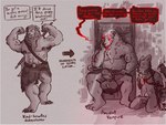 Rating: e
ID: 5403406
Date: 2025-02-28 17:20:06 -0500
Status: active
Score: 76
4:3 abs anthro anthro_on_anthro balls barbarian bdsm belly biceps big_penis bite_mark blood bodily_fluids bondage bottomwear bound canid canine chain chair clothed clothing collar corruption dialogue dominant dominant_male duo ear_piercing english_text erection fangs fantasy felid fur furniture genital_fluids genitals glowing glowing_eyes hi_res humanoid_genitalia humanoid_penis kilt lion looking_at_viewer male male/male mammal morgsts multiple_piercings multiple_scenes muscular muscular_anthro muscular_male mythological_creature mythology nipple_piercing nipple_ring nipples pantherine pecs penis penis_towards_viewer permanent permanent_transformation personality_change piercing precum presenting presenting_penis restraints ring_piercing rope rope_bondage rope_harness simple_background smash_cut solo speech_bubble teeth text throne time_skip topless topless_anthro topless_male transformation upskirt vampire vampirism post #5403406