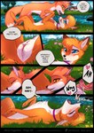 abby_(rukifox) blue_eyes bodily_fluids canid canine collar comic cunnilingus dialogue dipstick_ears dipstick_tail duo ear_markings english_text eyes_closed female female_on_feral feral fox genital_fluids genital_focus genitals hi_res humanoid_genitalia humanoid_genitalia_on_feral humanoid_pussy humanoid_pussy_on_feral looking_pleasured lying mammal markings miyuki_(rukifox) multicolored_ears on_back one_eye_closed open_mouth oral pussy rukifox saliva sex spread_legs spreading tail tail_markings text vaginal vaginal_fluids yellow_eyes