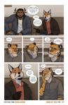 2018 anthro beard bovid bovine bradley_(kimmykun) canid canine cattle clothed clothing comic dialogue douglas_kim english_text facial_hair felid fox gavin_(kimmykun) group hi_res hoodie horn jacket male mammal nathan_(kimmykun) orange_eyes pantherine purple_eyes speech_bubble text tiger topwear trio url yellow_eyes