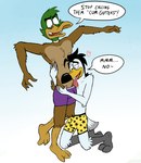 Rating: q
ID: 4495198
Date: 2023-12-25 23:18:31 -0500
Status: active
Score: 30
2022 3_toes 4_fingers anatid annoyed anseriform anthro avian beak bird black_hair black_legs blue_background boxer_briefs brogulls brown_body brown_feathers bulge cheek_tuft chest_tuft clothed clothing dialogue duck duo english_text facial_tuft feathers feet fingers gradient_background green_head gull gus_skwarek hair head_tuft heart_symbol hi_res hug kneeling lari larid looking_pleasured male male/male nipple_piercing nipples non-mammal_nipples on_one_leg open_mouth piercing pink_nipples purple_boxer_briefs purple_clothing purple_underwear raeford_burke red_tongue secretgull sharp_teeth simple_background speech_bubble standing star_print star_print_underwear tail tail_feathers teeth text toes tongue tongue_out topless topless_anthro topless_male tuft underwear underwear_only v-line white_body white_feathers yellow_beak yellow_boxer_briefs yellow_clothing yellow_legs yellow_underwear post #4495198