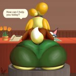 Rating: e
ID: 3110251
Date: 2022-01-07 06:54:44 -0500
Status: active
Score: 77
1:1 2021 absurd_res animal_crossing anthro big_butt bottomwear butt butt_focus canid canine canis clothed clothing digital_media_(artwork) domestic_cat domestic_dog english_text felid feline felis female female_focus fur furgonomics green_bottomwear green_clothing hi_res huge_butt isabelle_(animal_crossing) mammal monotone_bottomwear monotone_clothing monotone_skirt nintendo panties panty_lines pencil_skirt raymond_(animal_crossing) rear_view sitting skirt speech_bubble supermoonshroom tail tail_through_skirt text tight_bottomwear tight_clothing tight_skirt translucent translucent_bottomwear translucent_clothing translucent_underwear underbutt underwear watermark yellow_body yellow_fur post #3110251