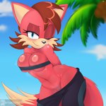 Rating: e
ID: 5088994
Date: 2024-10-02 12:33:42 -0400
Status: active
Score: 101
1:1 2024 absurd_res anthro arched_back archie_comics areola arm_tuft artist_name bent_over biped black_bottomwear black_clothing black_nose black_pants black_topwear black_tube_top blue_eyes blue_sky blurred_background blush bottomwear bottomwear_down breast_squish breasts brown_hair canid canine cheek_tuft clothed clothed_anthro clothed_female clothing cloud coconut_tree countershade_face countershading day digital_media_(artwork) dipstick_tail exposed_breasts eyelashes facial_tuft female female_anthro fiona_fox fleshtones23 fox fruit_tree fur genitals glistening_eyelids grin grinning_at_viewer hair half-closed_eyes hands_behind_back hi_res innie_vulva long_tail looking_at_viewer mammal markings medium_breasts multicolored_body multicolored_fur narrowed_eyes navel nipples one_eye_closed outside palm_tree pants pants_down partially_clothed partially_clothed_anthro partially_clothed_female pink_areola pink_nipples plant portrait red_body red_fur seductive sega shoulder_tuft sky smile smiling_at_viewer solo sonic_the_hedgehog_(archie) sonic_the_hedgehog_(comics) sonic_the_hedgehog_(series) squish tail tail_markings tan_body tan_countershading tan_fur tan_inner_ear tan_markings tan_tail_tip text three-quarter_portrait three-quarter_view topwear tree tube_top tuft two_tone_body two_tone_fur url vulva wink winking_at_viewer post #5088994