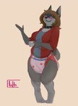 Rating: q
ID: 5508010
Date: 2025-04-16 13:45:41 -0400
Status: active
Score: 13
2019 4_breasts anthro breasts brown_hair canid canine canis clean_diaper clothed clothing collar container cup diaper domestic_dog eyewear female full-length_portrait fur glasses grey_body grey_fur hair hi_res holding_container holding_cup holding_object husky mammal multi_breast nervous nordic_sled_dog orange_background pantsless portrait shirt simple_background solo spitz standing tea_cup topwear wearing_diaper wob post #5508010