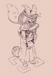 Rating: s
ID: 5575936
Date: 2025-05-16 04:04:53 -0400
Status: active
Score: 3
2025 ambiguous_gender animate_inanimate anthro bandage bandaged_tail beaded_bracelet beaded_jewelry beads biped bovid bracelet cauldron cece_(chimeracauldron) chimera chimeracauldron clothing curled_horn dress duo eyes_closed eyewear female footwear glasses holding_other horn jewelry joan?_(chimeracauldron) living_cauldron mammal monochrome pawpads scales scaly_tail shoes sketch spilling tail wearing_glasses post #5575936