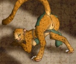 2013 all_fours anthro anus ass_up bedroom_eyes biped blonde_hair bottomwear breasts butt charr cheetah claws clothed clothing conditional_dnp digital_media_(artwork) digitigrade fangs feet felid feline female fluff-kevlar fur genitals green_eyes guild_wars hair half-closed_eyes hindpaw humanoid_genitalia humanoid_pussy inviting licking licking_lips licking_own_lips loincloth looking_at_viewer looking_back mammal markings mihari narrowed_eyes nipples open_mouth orange_body orange_fur partially_clothed paws presenting presenting_hindquarters presenting_pussy pussy raised_tail seductive self_lick sharp_teeth side_boob simple_background skimpy solo spots spotted_body spotted_fur tail tail_anus teeth tongue tongue_out white_body white_fur yellow_body yellow_fur