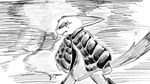 16:9 angry animal_crossing anthro biped bodily_fluids clothed clothing domestic_cat dragonweirdo felid feline felis female fishnet_clothing fishnet_legwear hi_res jacket legwear mammal monochrome nintendo olivia_(animal_crossing) puffy_jacket side_view solo story story_in_description tail tears topwear widescreen