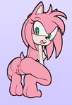 2024 amy_rose anthro anus blush breasts crouching eulipotyphlan female fours_(artist) genitals green_eyes hedgehog hi_res looking_back mammal pink_body plump_labia pussy sega solo sonic_the_hedgehog_(series)